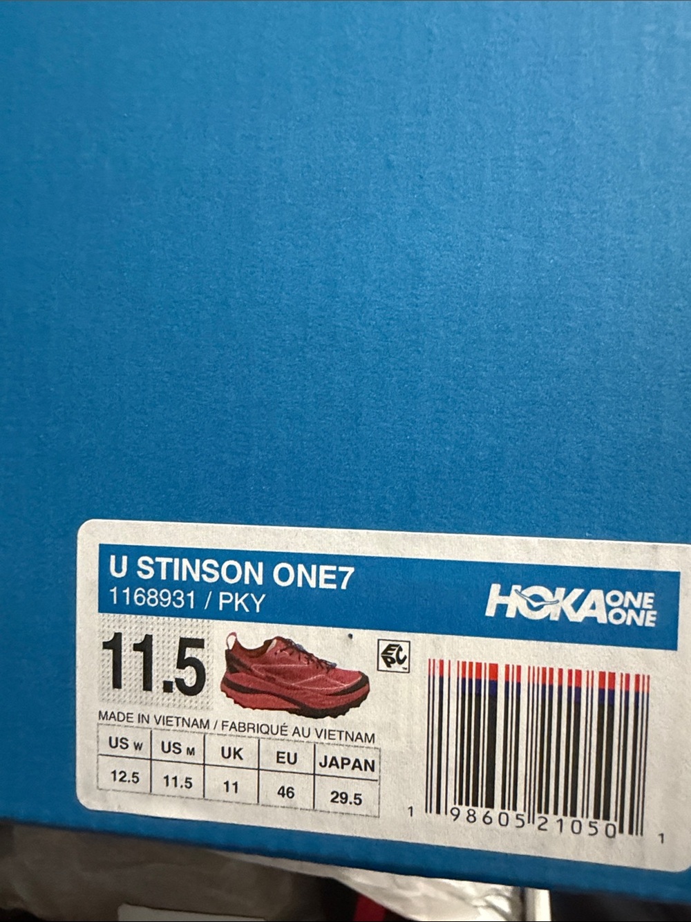 Red Running Shoe with Black Accents - Picture 2 of 4